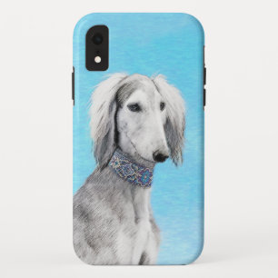 Saluki (Silber) Malerei - Niedliche Original Hunde Case-Mate iPhone Hülle