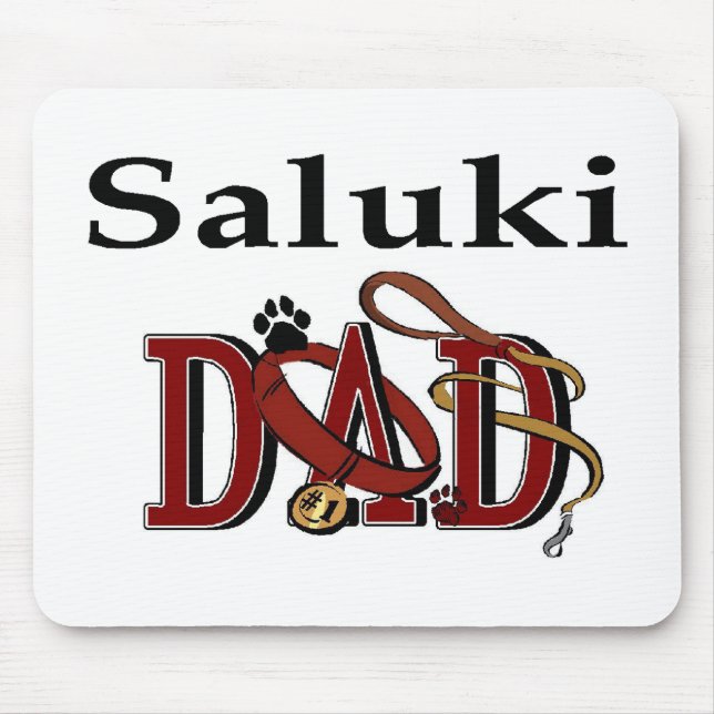 Saluki Vater Geschenke Mousepad (Vorne)
