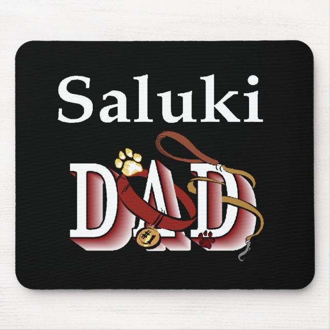 Saluki Vater Geschenke Mousepad (Vorne)