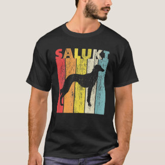 Saluki Vintag Dog Retro Style T-Shirt