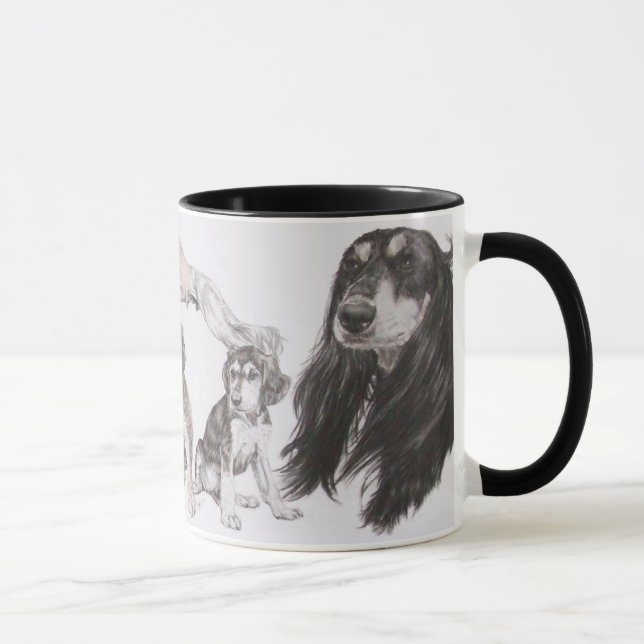 Saluki wachsen tasse (Rechts)