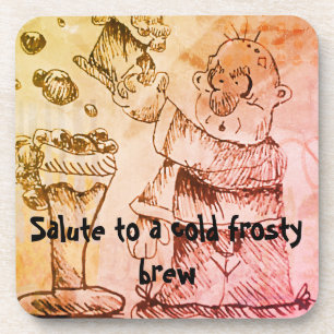 Salut auf ein frostiges Bier Getränkeuntersetzer