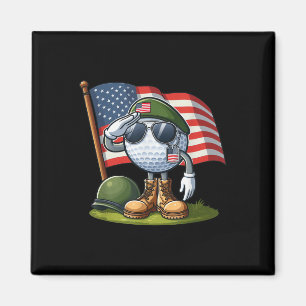 Salute Golf American USA Flag Gedenktag 4. Magnet