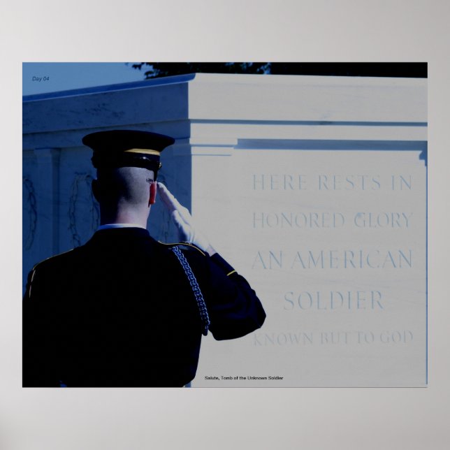 Salute, Grab des unbekannten Soldaten Poster (Vorne)