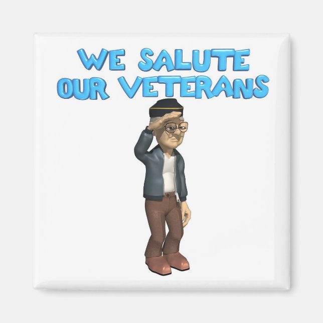 Salute Our Veterans Magnet (Vorne)