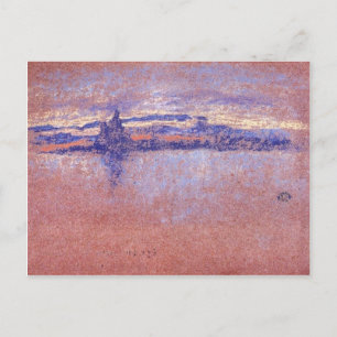 Salute, Sundown, gerahmt von Whistler Postkarte