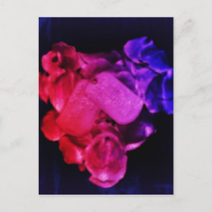 Salute von Rot, Weiß und Blau Postkarte