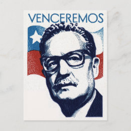 Salvador Allende - Venceremos Postkarte