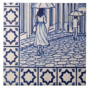 Salvador Azulejo-Muralfliese 5 von 6 unten links Fliese