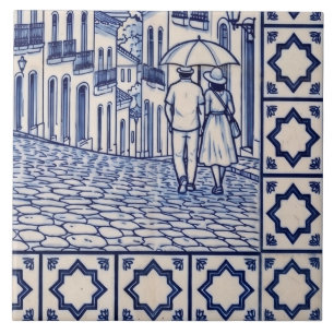 Salvador Azulejo-Wandfliese 6 von 6 unten rechts Fliese