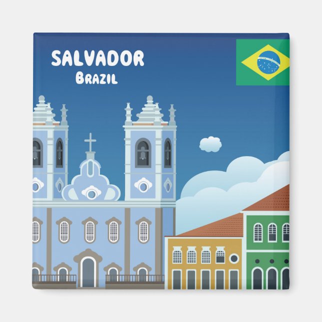 Salvador Brasilien Magnet (Vorne)