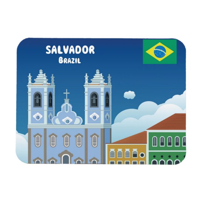 Salvador Brasilien Magnet (Horizontal)