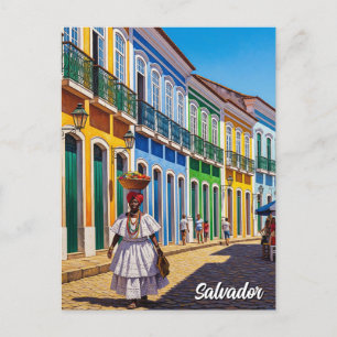 Salvador Brasilien Perlourinho Travel Postkarte