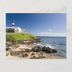 Salvador, Brasilien. Porto da Barra und das Postkarte