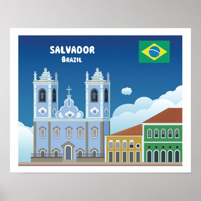 Salvador Brasilien Poster (Vorne)