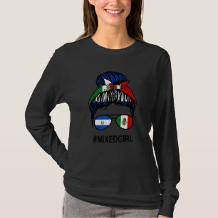 Salvador Mexiko Flagge Salvadorianisch Mexikanisch T-Shirt