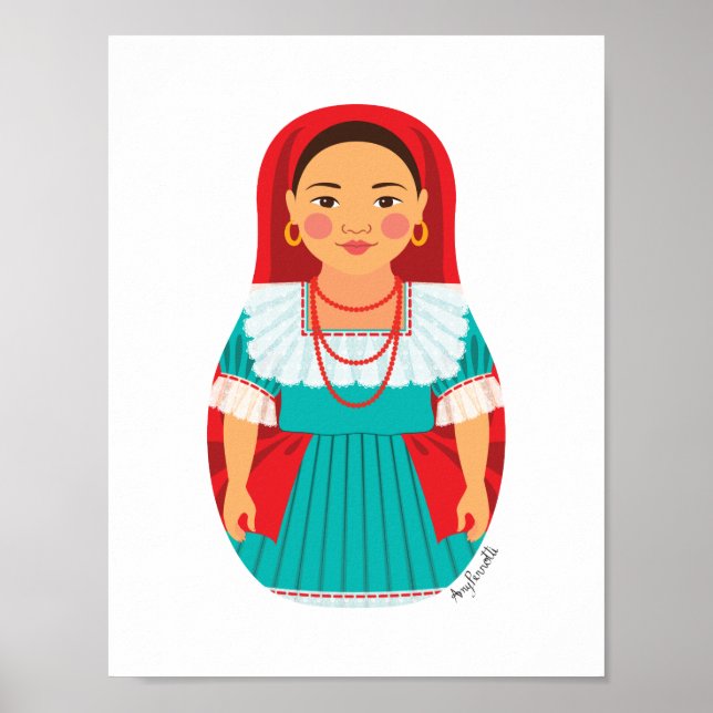 Salvadoran Matryoshka Poster (Vorne)