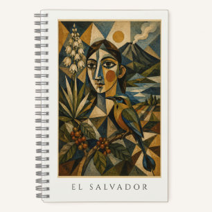 Salvadorianisches Kulturerbe I Kubistische Reise K Notizbuch