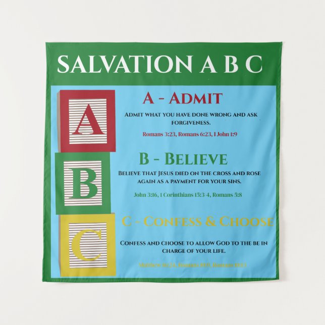 Salvation abc wandteppich (Vorderseite)