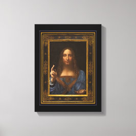 Salvator Mundi 1500 Leonardo da Vinci Canvas Print Leinwanddruck
