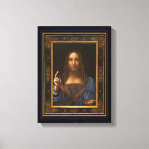 Salvator Mundi 1500 Leonardo da Vinci Canvas Print Leinwanddruck