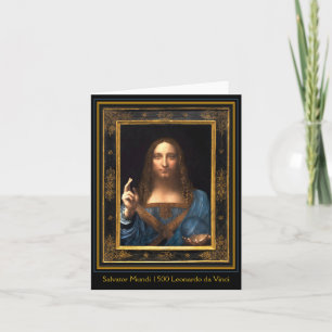 Salvator Mundi 1500 Leonardo da Vinci Karte