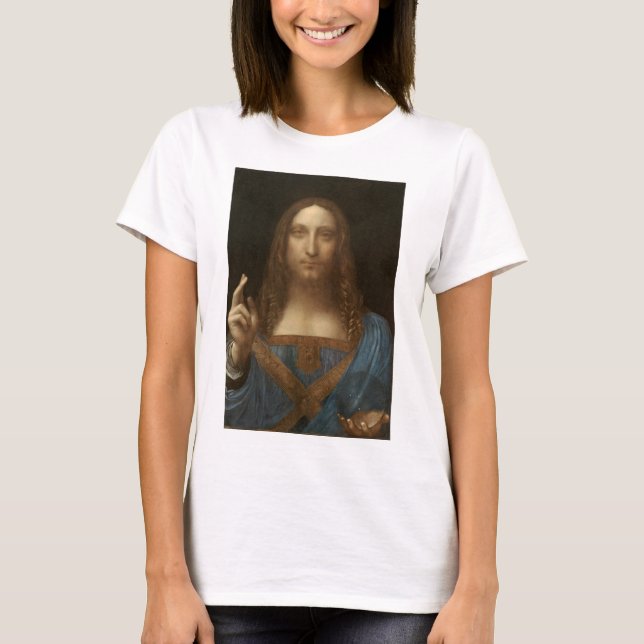 Salvator Mundi by Leonardo da Vinci T-Shirt (Vorderseite)