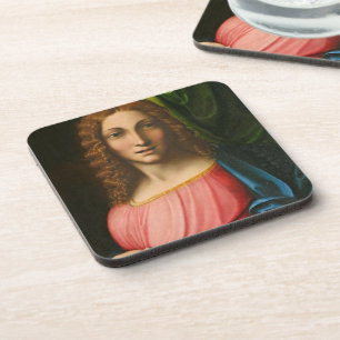 Salvator Mundi, C. 1515 (Öl auf Platte) Getränkeuntersetzer