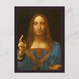 SALVATOR MUNDI FINE ART DRUCKEN POSTKARTE