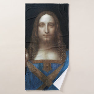 Salvator Mundi, Jesus Christus, Leonardo da Vinci Badehandtuch