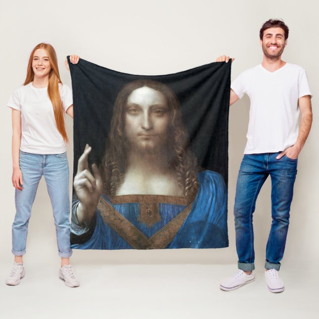 Salvator Mundi, Jesus Christus, Leonardo da Vinci Fleecedecke (Beispiel)