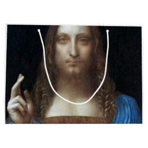 Salvator Mundi, Jesus Christus, Leonardo da Vinci Große Geschenktüte