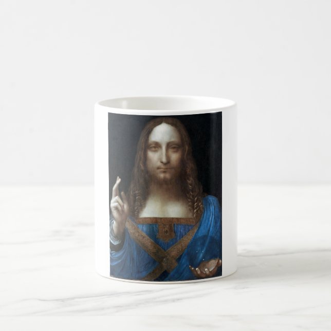 Salvator Mundi, Jesus Christus, Leonardo da Vinci Kaffeetasse (Mittel)
