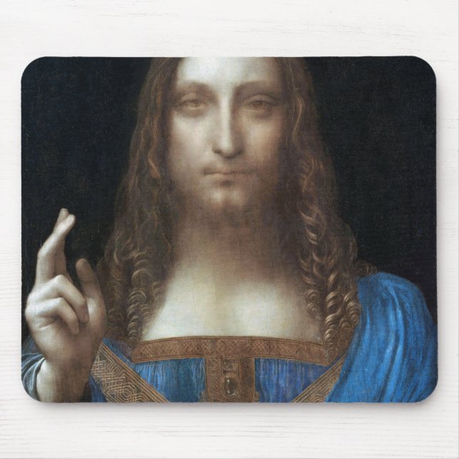 Salvator Mundi, Jesus Christus, Leonardo da Vinci Mousepad (Vorne)