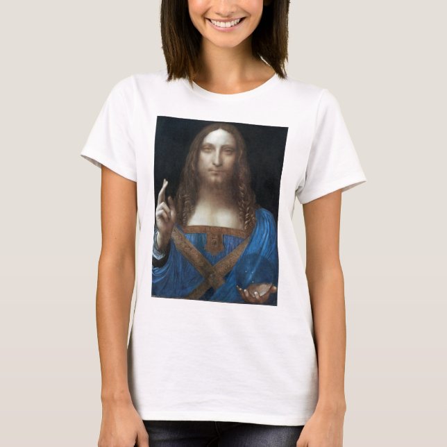 Salvator Mundi, Jesus Christus, Leonardo da Vinci T-Shirt (Vorderseite)