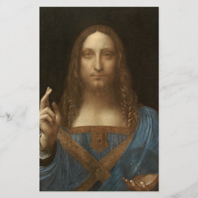 Salvator Mundi (Retter der Welt) (da Vinci) Briefpapier (Vorderseite)