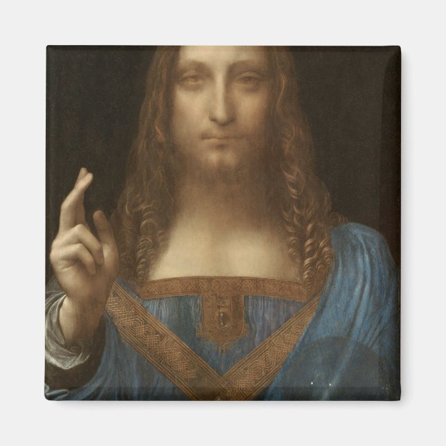 Salvator Mundi (Retter der Welt) (da Vinci) Magnet (Vorne)