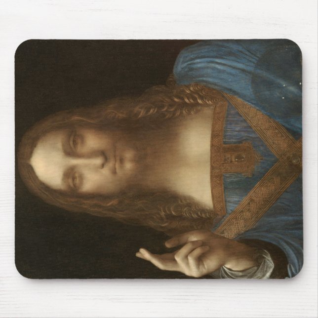 Salvator Mundi (Retter der Welt) (da Vinci) Mousepad (Vorne)