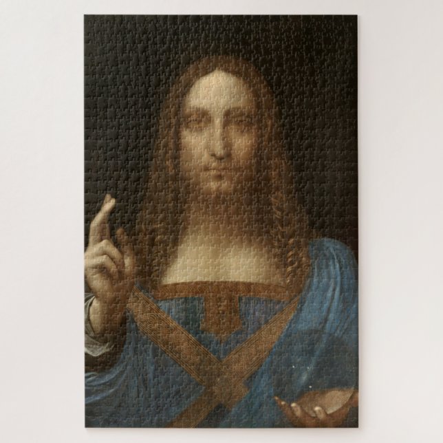 Salvator Mundi (Retter der Welt) (da Vinci) Puzzle (Vertikal)