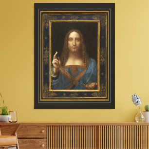 Salvator Mundi um 1500 Leonardo da Vinci Kunstwerk Leinwanddruck