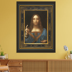 Salvator Mundi um 1500 Leonardo da Vinci Kunstwerk Leinwanddruck