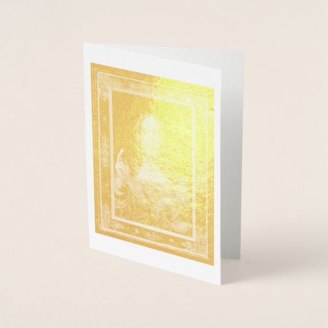 Salvator Mundi von Leonardo da Vinci ~ 1500 Folienkarte (Vorderseite)