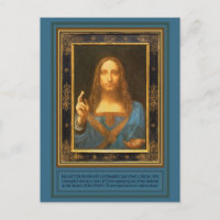 Salvator Mundi von Leonardo da Vinci ca. 1500 Pos