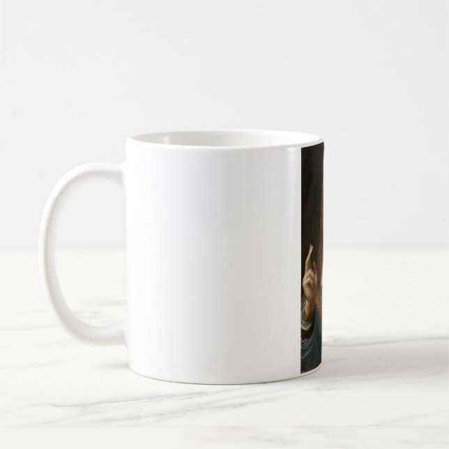 Salvator Mundi von Leonardo da Vinci Kaffeetasse (Links)