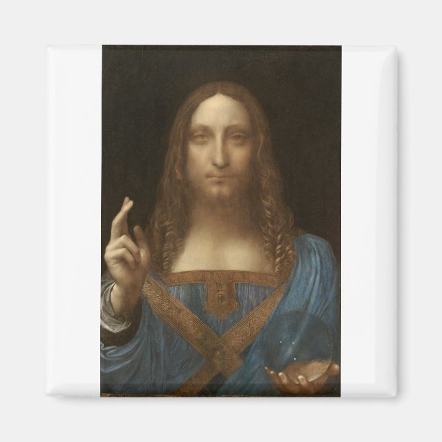 Salvator Mundi von Leonardo da Vinci Magnet (Vorne)