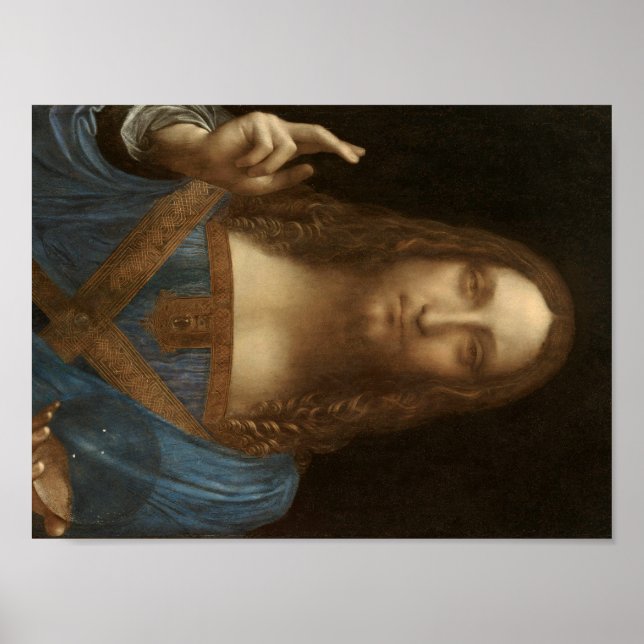 Salvator Mundi von Leonardo da Vinci Poster (Vorne)