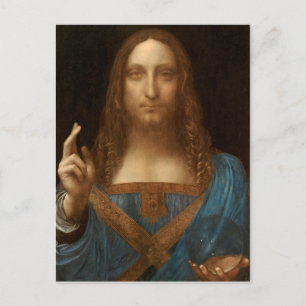 Salvator Mundi (von Leonardo da Vinci) Postkarte