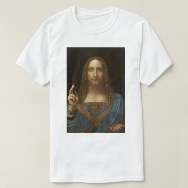 Salvator Mundi von Leonardo da Vinci T-Shirt (Design vorne)