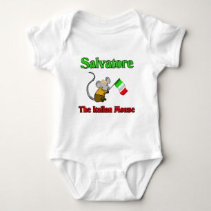 Salvatore die italienische Maus Baby Strampler