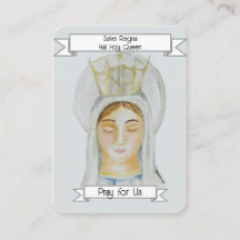 Salve Regina, Hail Holy Queen Prayer Card